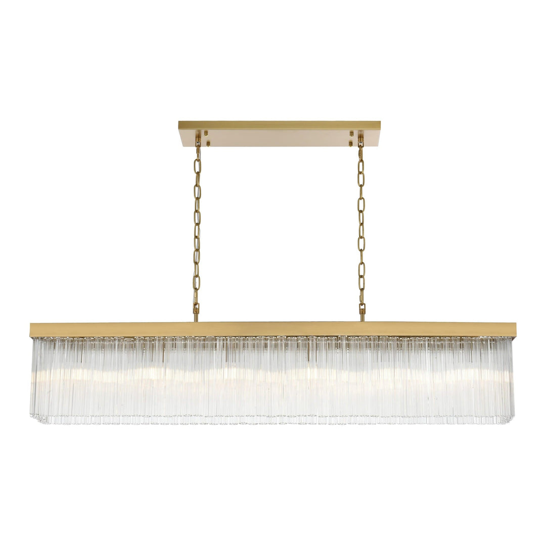 Harlow Chandelier in Satin Gold by Elegant
