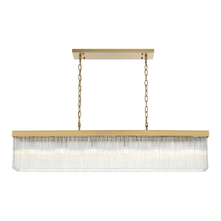 Harlow Chandelier in Satin Gold by Elegant