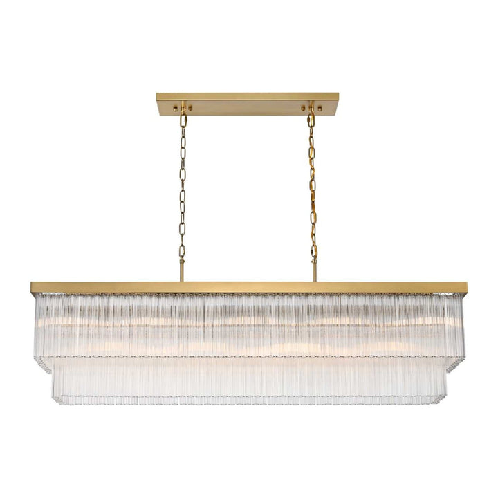Harlow Chandelier in Satin Gold by Elegant
