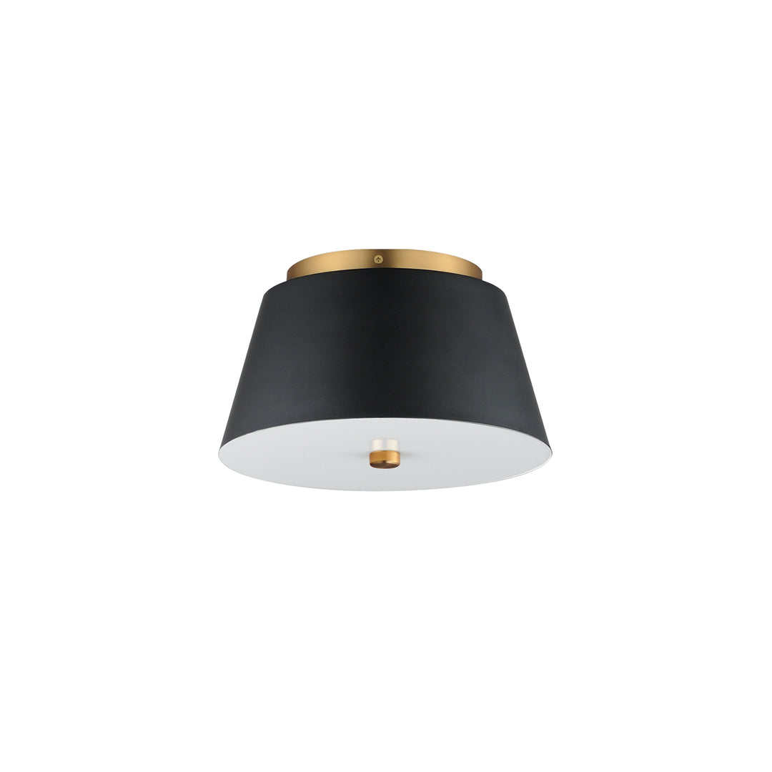 Miles LED Flush Mount White / Black / Natural Aged Brass