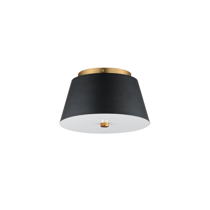 Miles LED Flush Mount White / Black / Natural Aged Brass