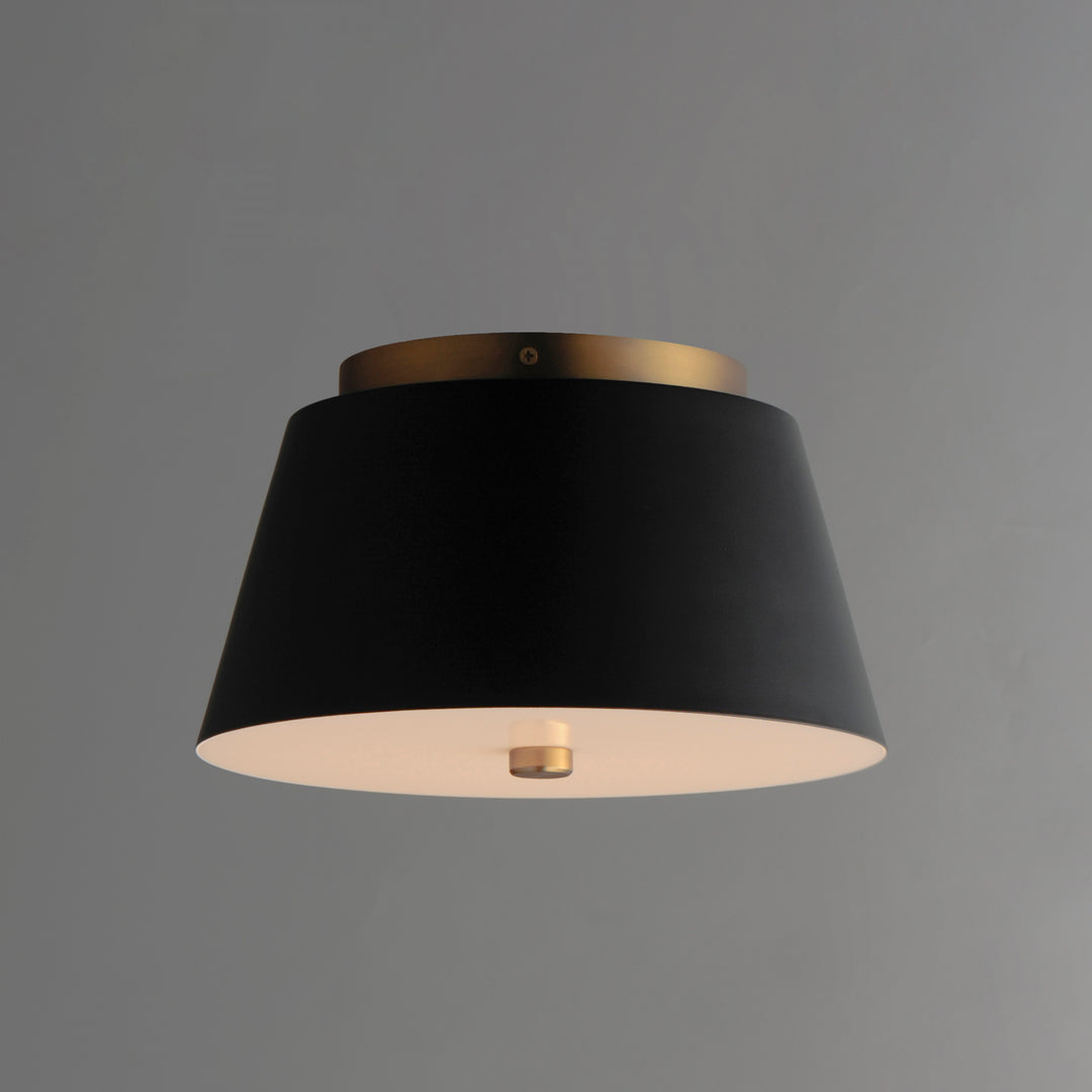 Miles LED Flush Mount White / Black / Natural Aged Brass alternate view