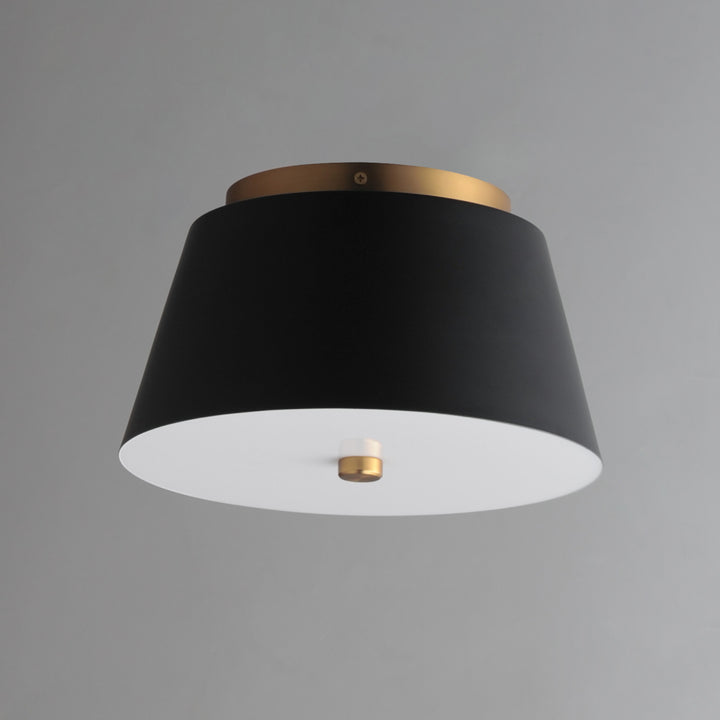 Miles LED Flush Mount White / Black / Natural Aged Brass alternate view