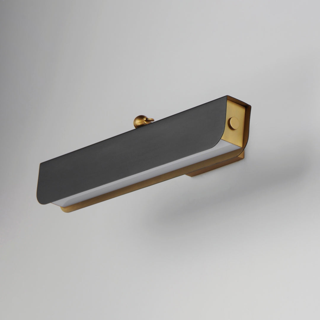 Miles Articulating LED Wall Sconce White / Black / Natural Aged Brass alternate view