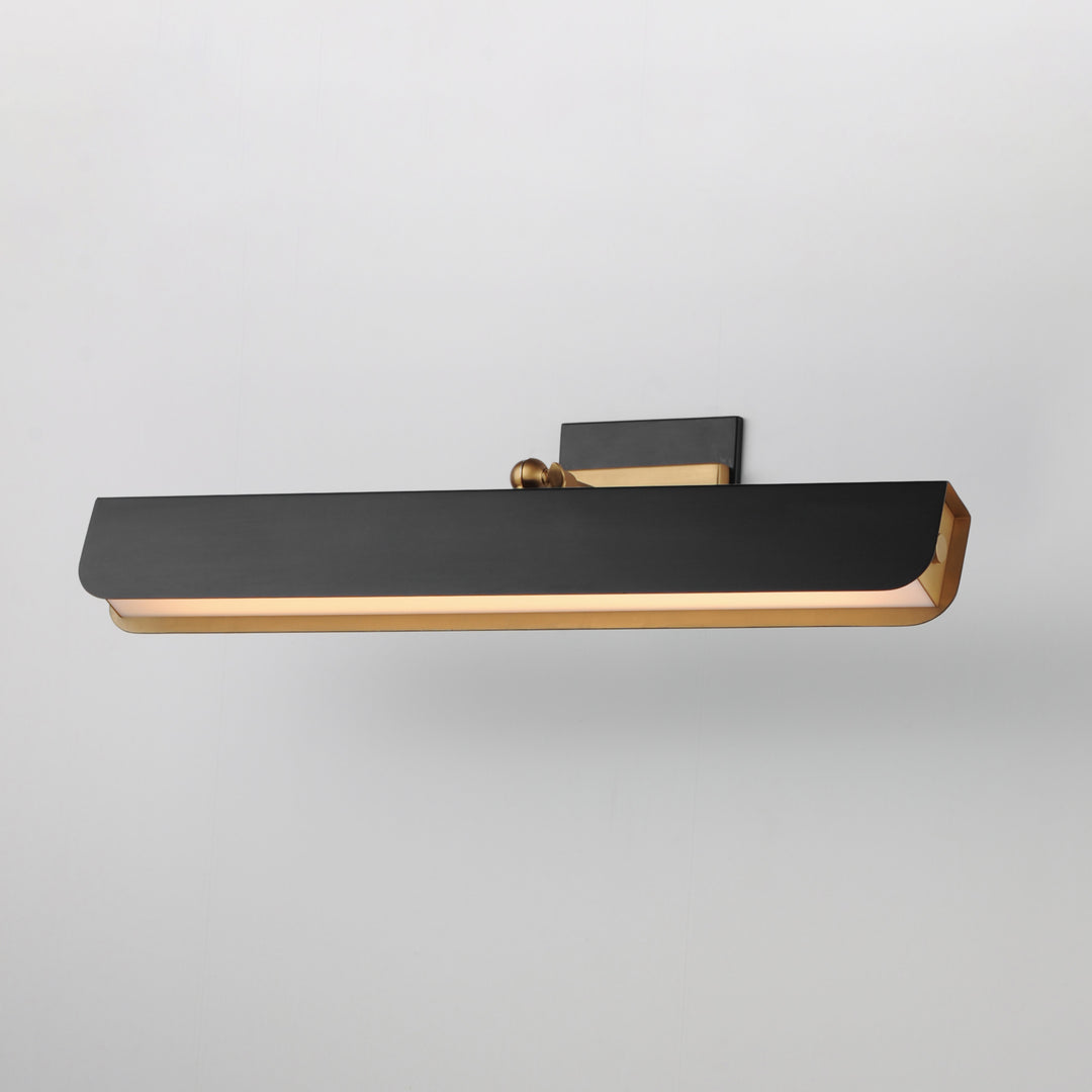 Miles Articulating LED Wall Sconce White / Black / Natural Aged Brass alternate view
