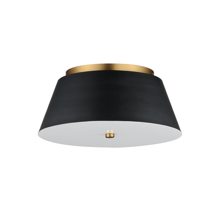 Miles LED Flush Mount White / Black / Natural Aged Brass