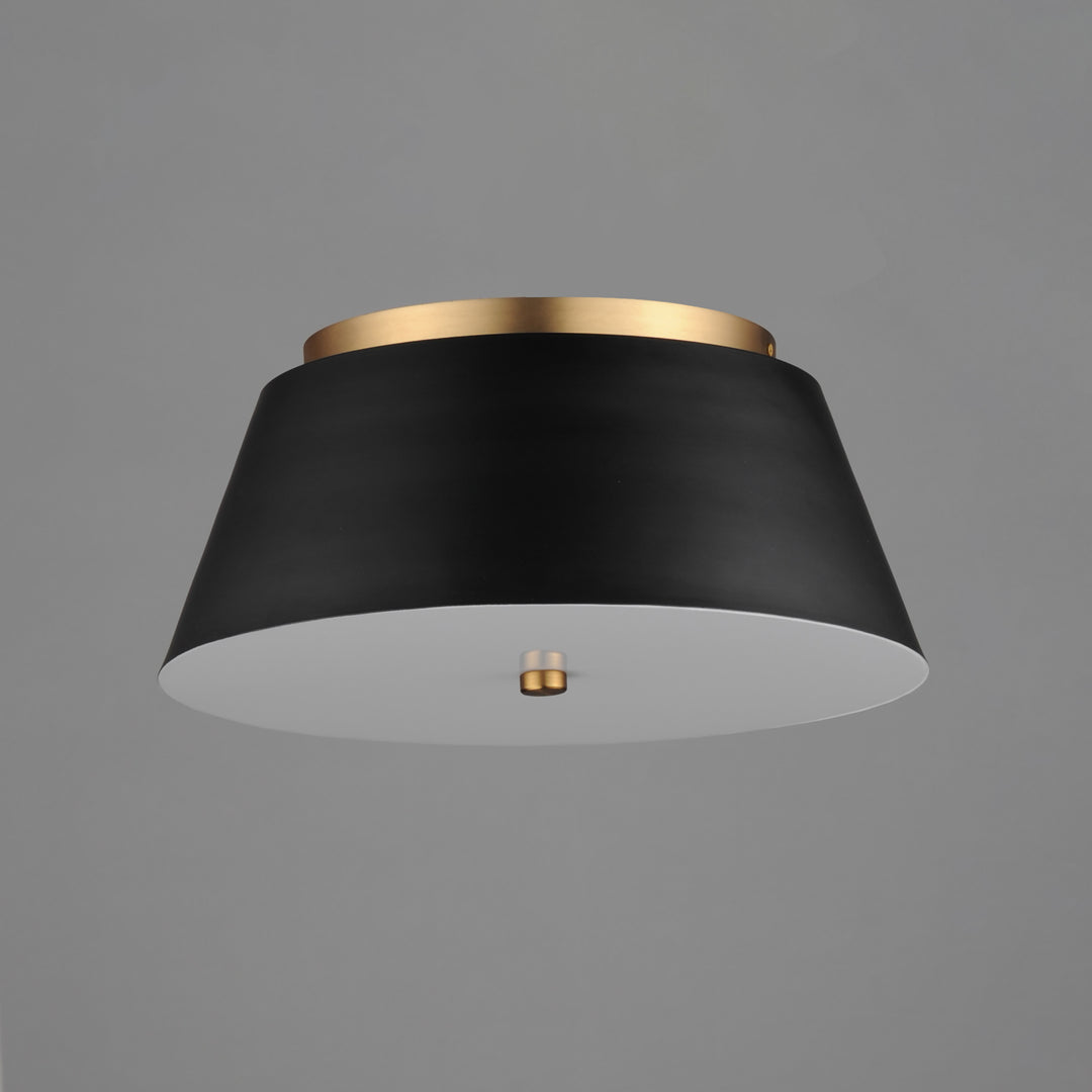 Miles LED Flush Mount White / Black / Natural Aged Brass alternate view