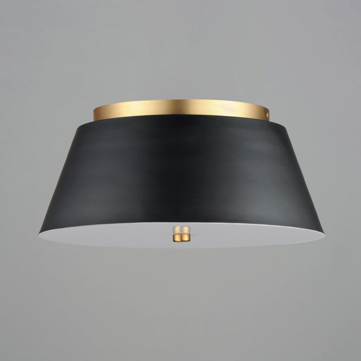 Miles LED Flush Mount White / Black / Natural Aged Brass alternate view