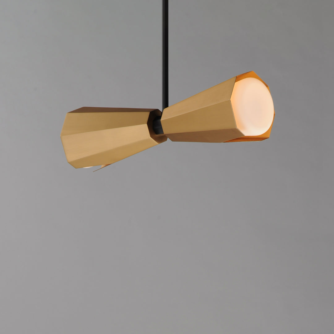 Rizzo Pendant Black / Antique Brass alternate view