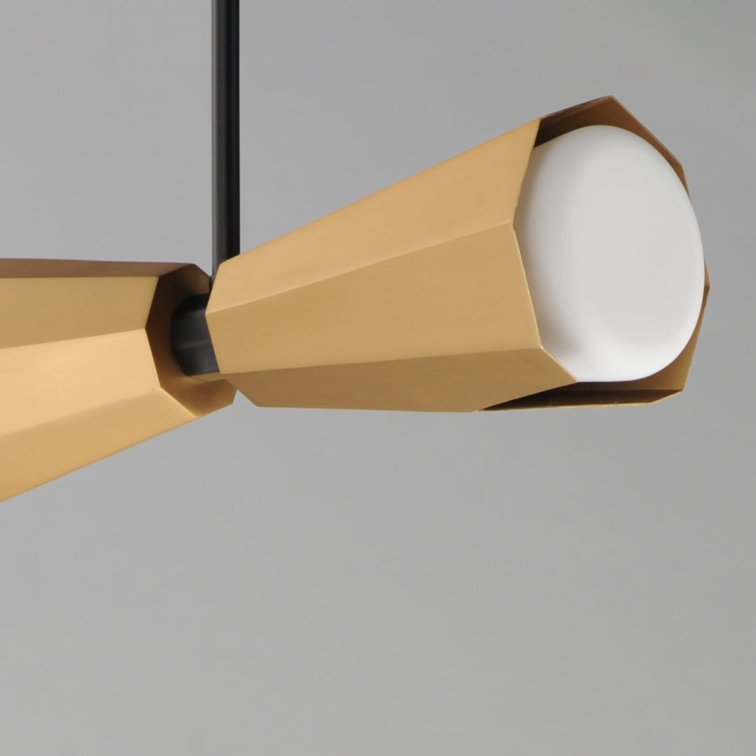 Rizzo Pendant Black / Antique Brass alternate view