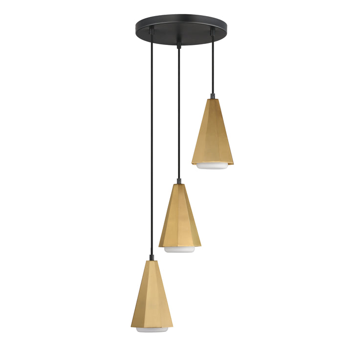 Rizzo Pendant Black / Antique Brass