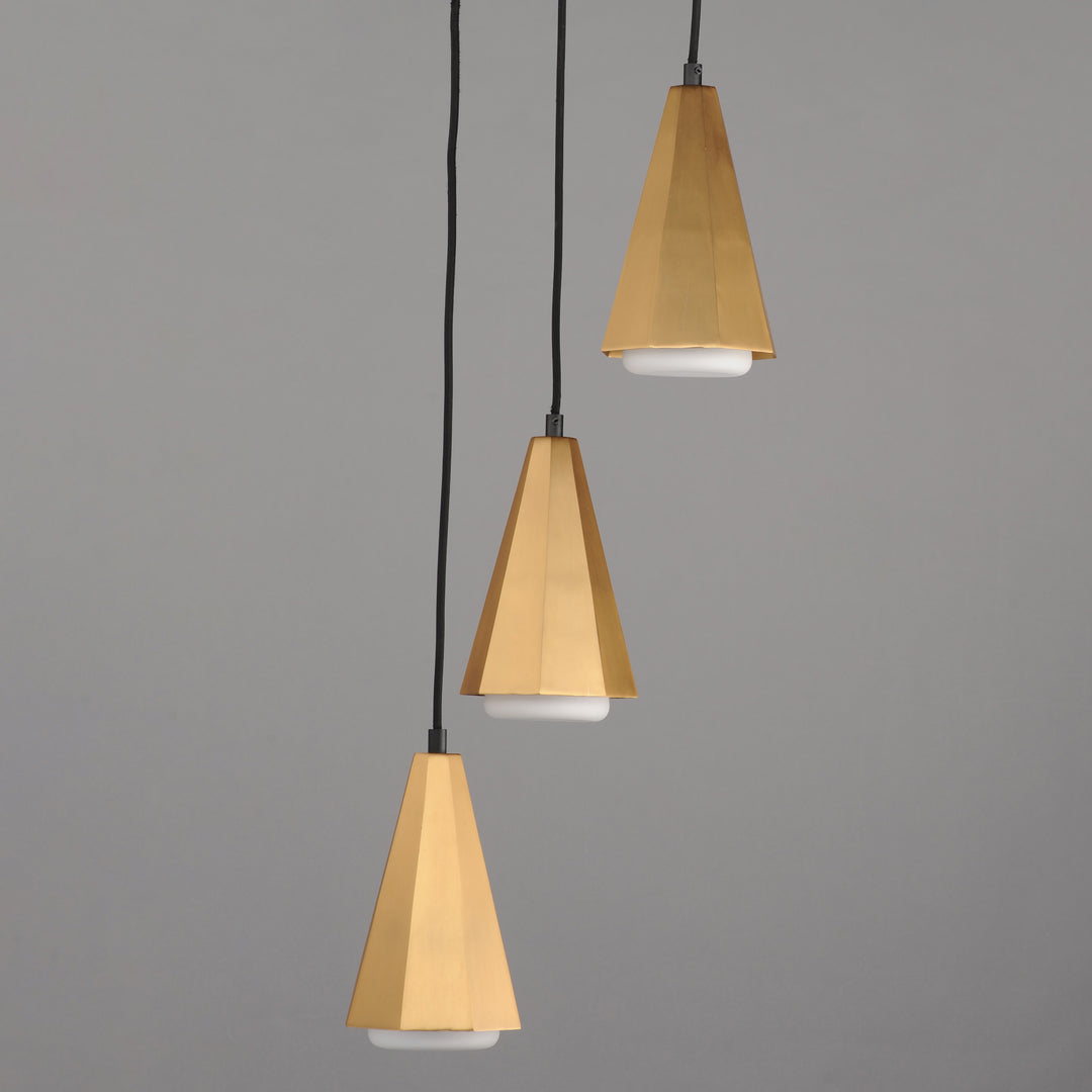 Rizzo Pendant Black / Antique Brass alternate view