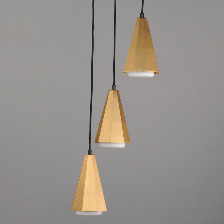 Rizzo Pendant Black / Antique Brass alternate view