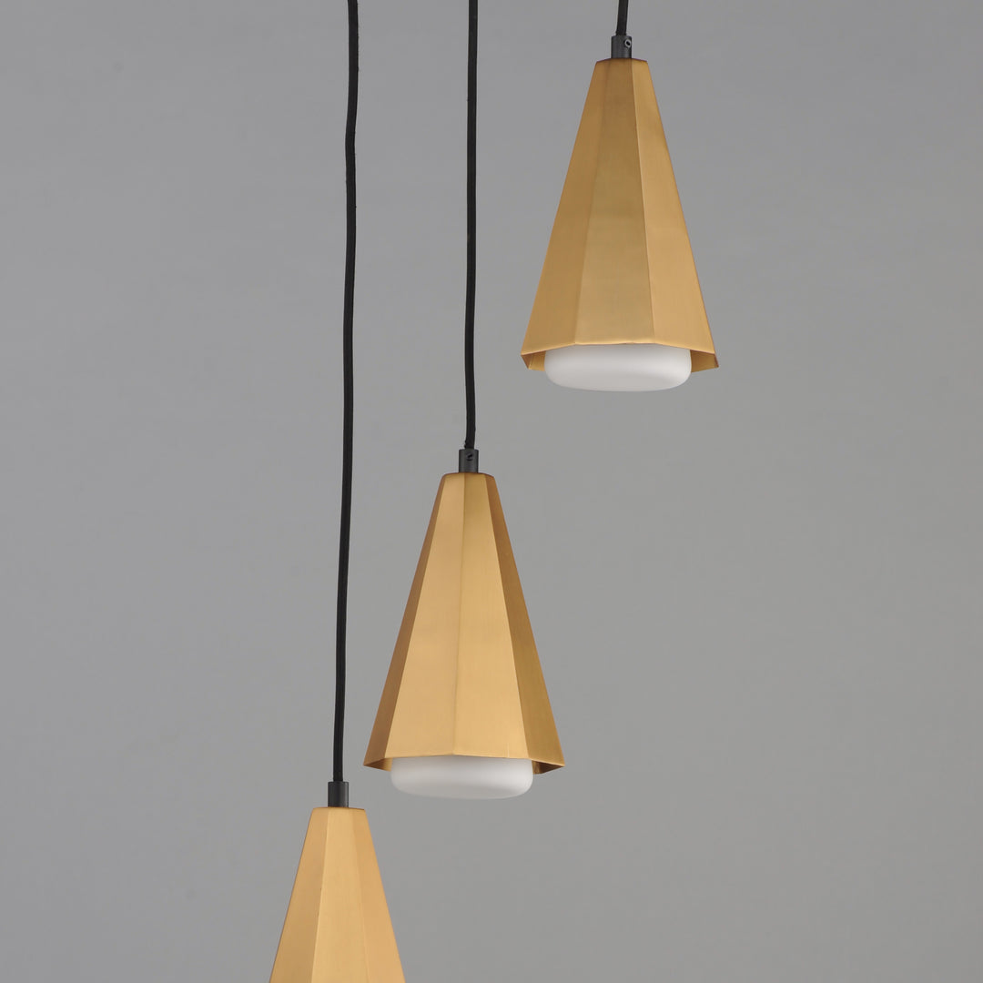 Rizzo Pendant Black / Antique Brass alternate view