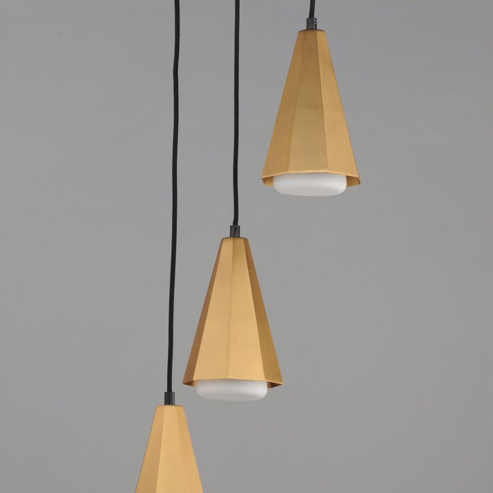 Rizzo Pendant Black / Antique Brass alternate view