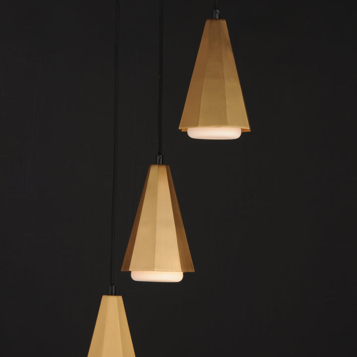 Rizzo Pendant Black / Antique Brass alternate view