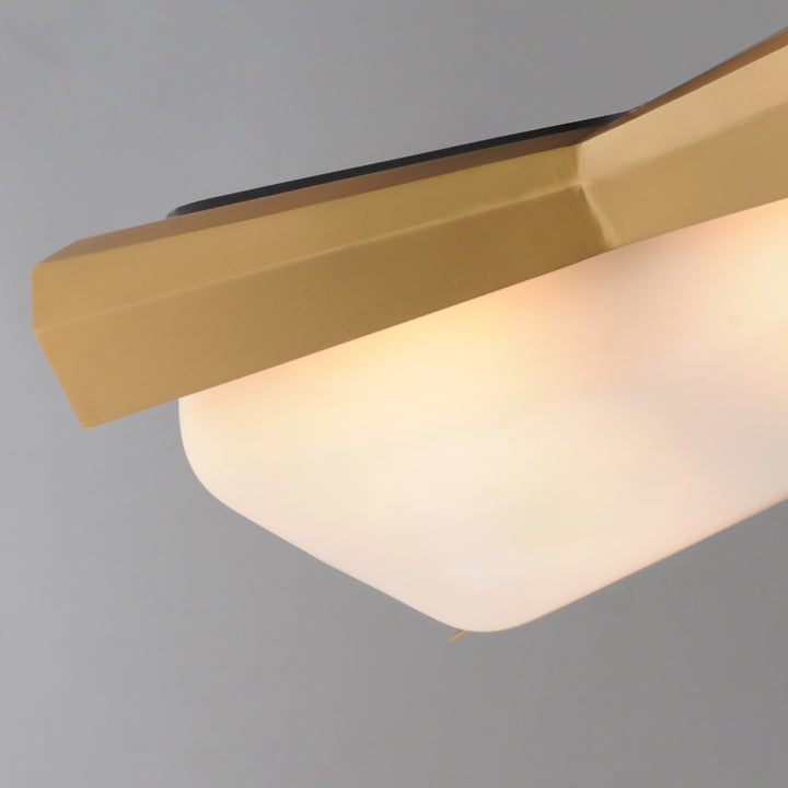 Rizzo 2-Light Flush Mount Black / Antique Brass alternate view
