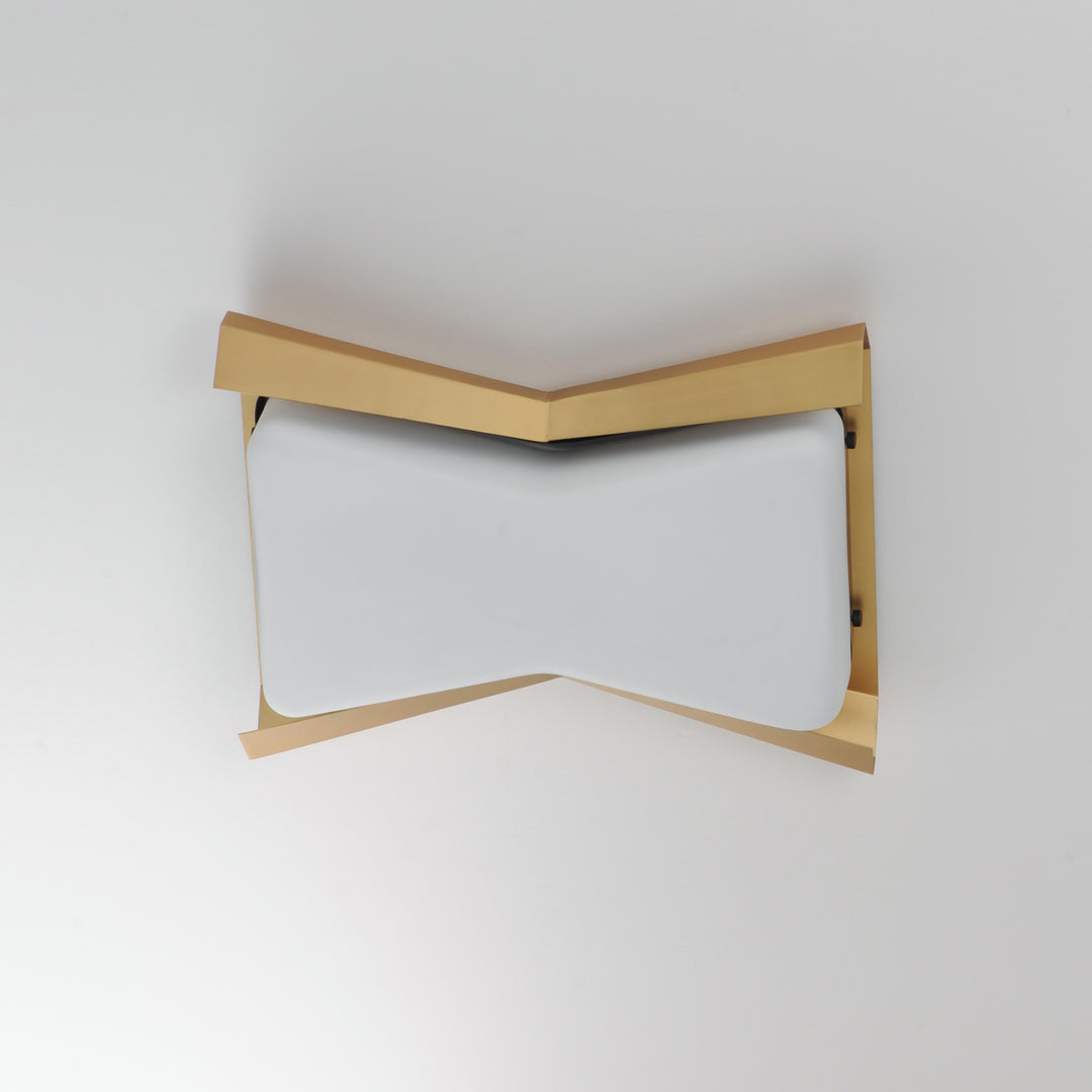 Rizzo 2-Light Flush Mount Black / Antique Brass alternate view