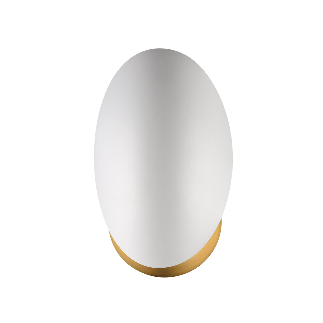 Maris Wall Sconce White / Natural Aged Brass