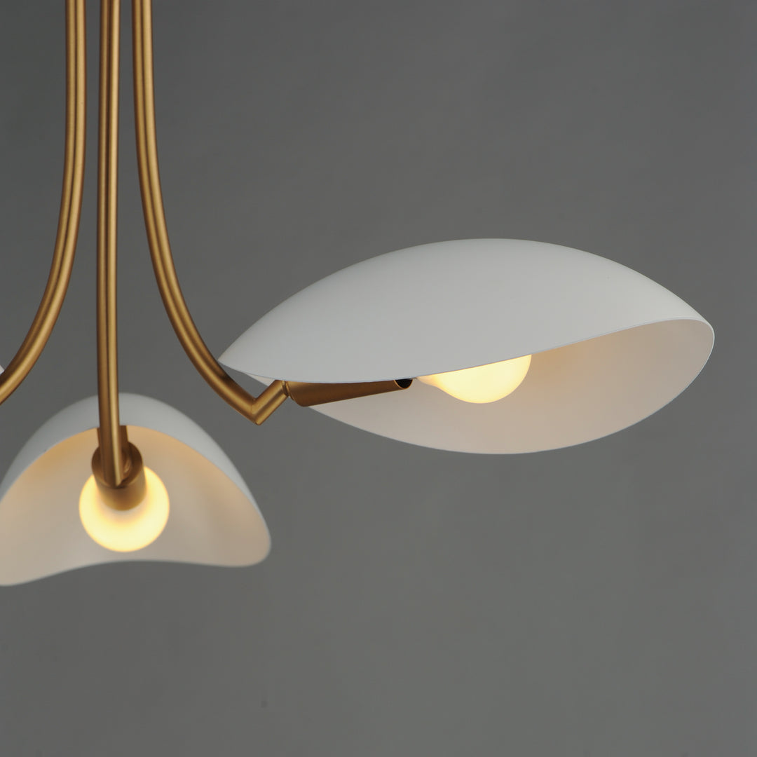 Maris 3-Light Pendant White / Natural Aged Brass alternate view