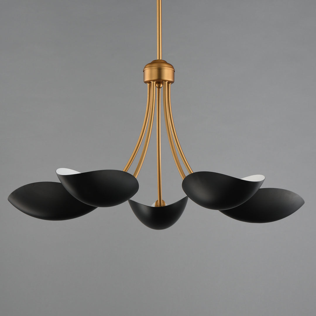 Maris Chandelier Black / Natural Aged Brass alternate view