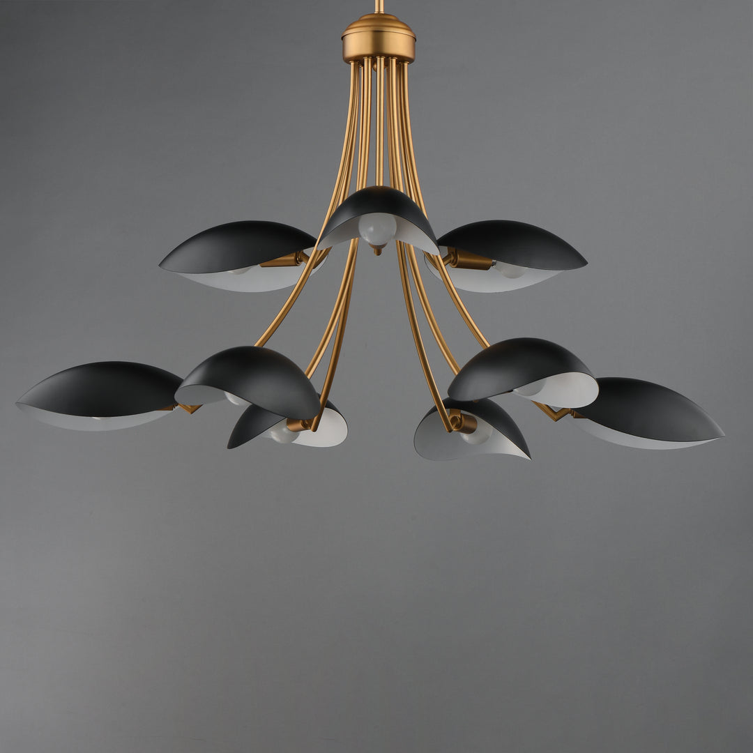Maris Chandelier Black / Natural Aged Brass alternate view