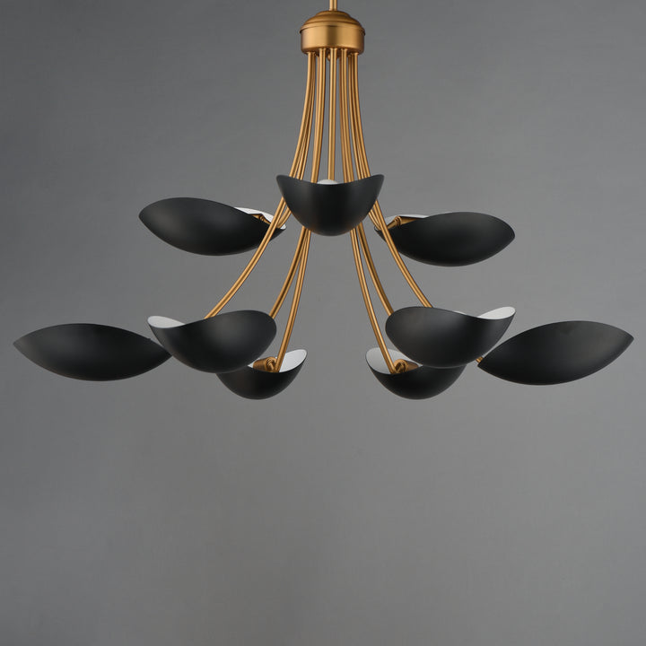 Maris Chandelier Black / Natural Aged Brass alternate view