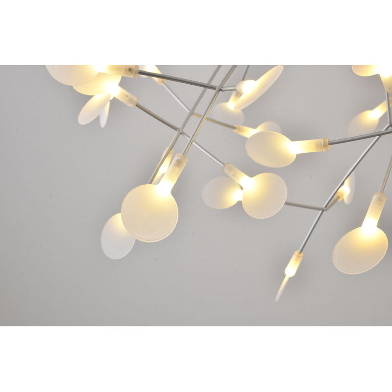 Frame LED Petal Chandelier with Frosted Acrylic Diffusers by Bethel - view 7
