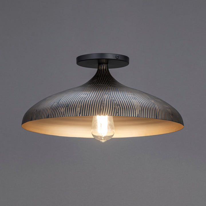 Fleur Flush Mount Black / Gold alternate view