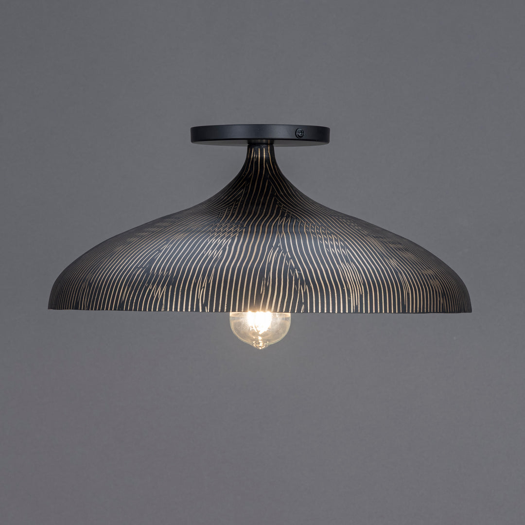 Fleur Flush Mount Black / Gold alternate view
