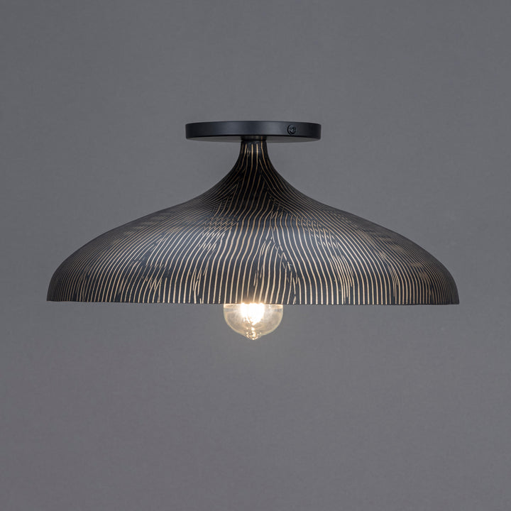 Fleur Flush Mount Black / Gold alternate view