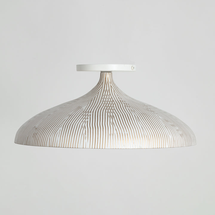 Fleur Flush Mount White / Gold alternate view