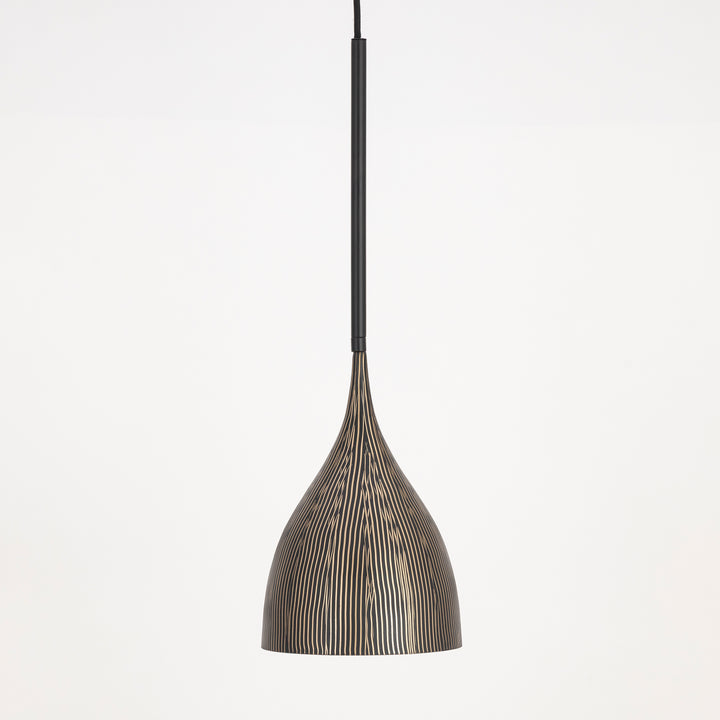 Fleur 1-Light Mini Pendant Black / Gold alternate view