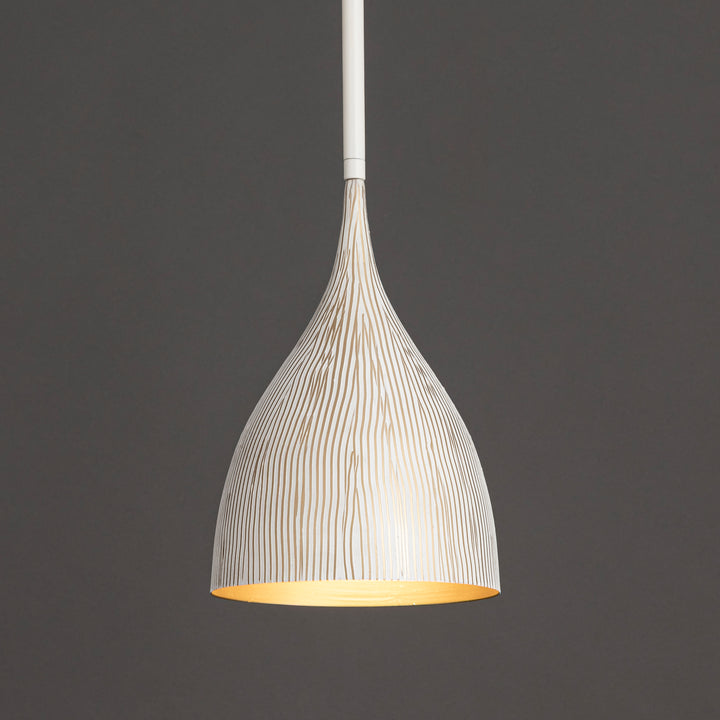 Fleur 1-Light Mini Pendant White / Gold alternate view