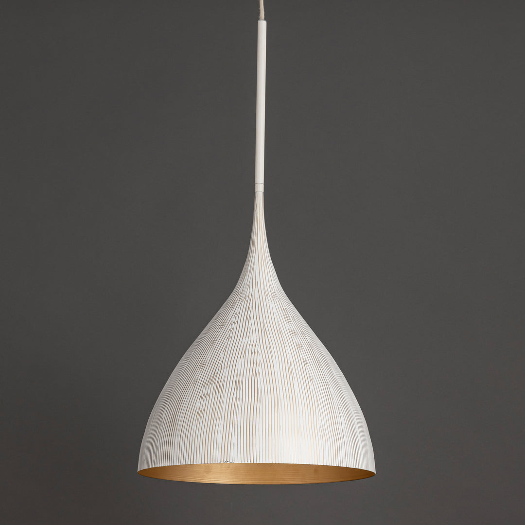 Fleur 1-Light Pendant White / Gold alternate view