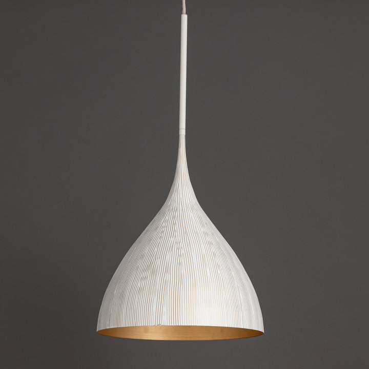 Fleur 1-Light Pendant White / Gold alternate view