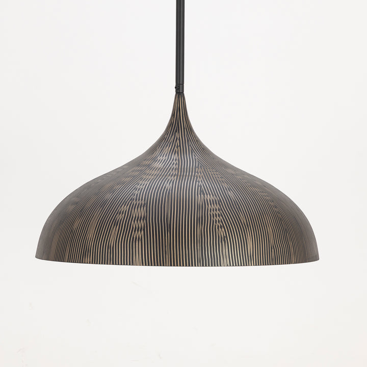 Fleur Large 1-Light Pendant Black / Gold alternate view
