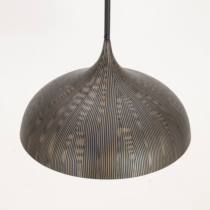 Fleur Large 1-Light Pendant Black / Gold alternate view