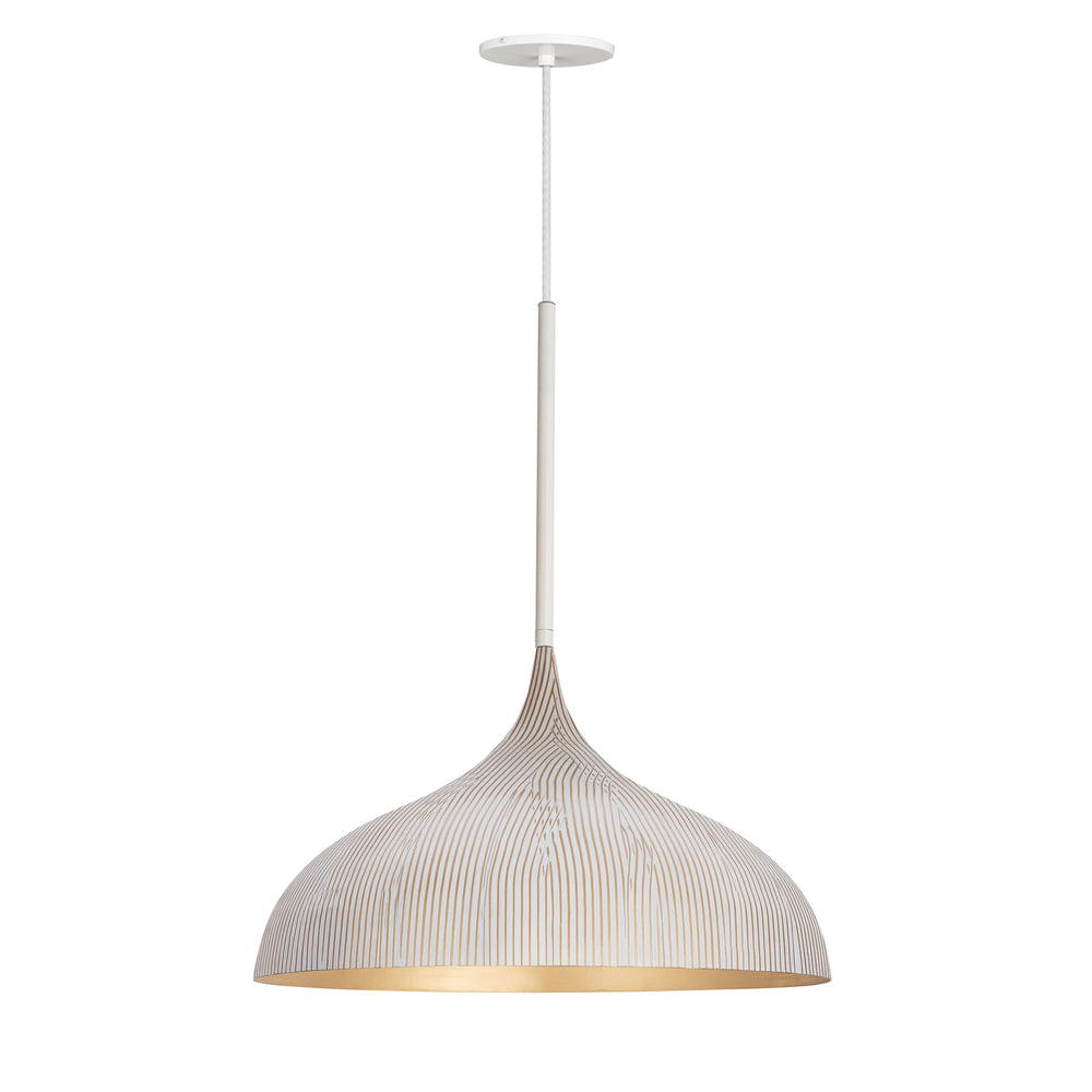 Fleur Large 1-Light Pendant White / Gold