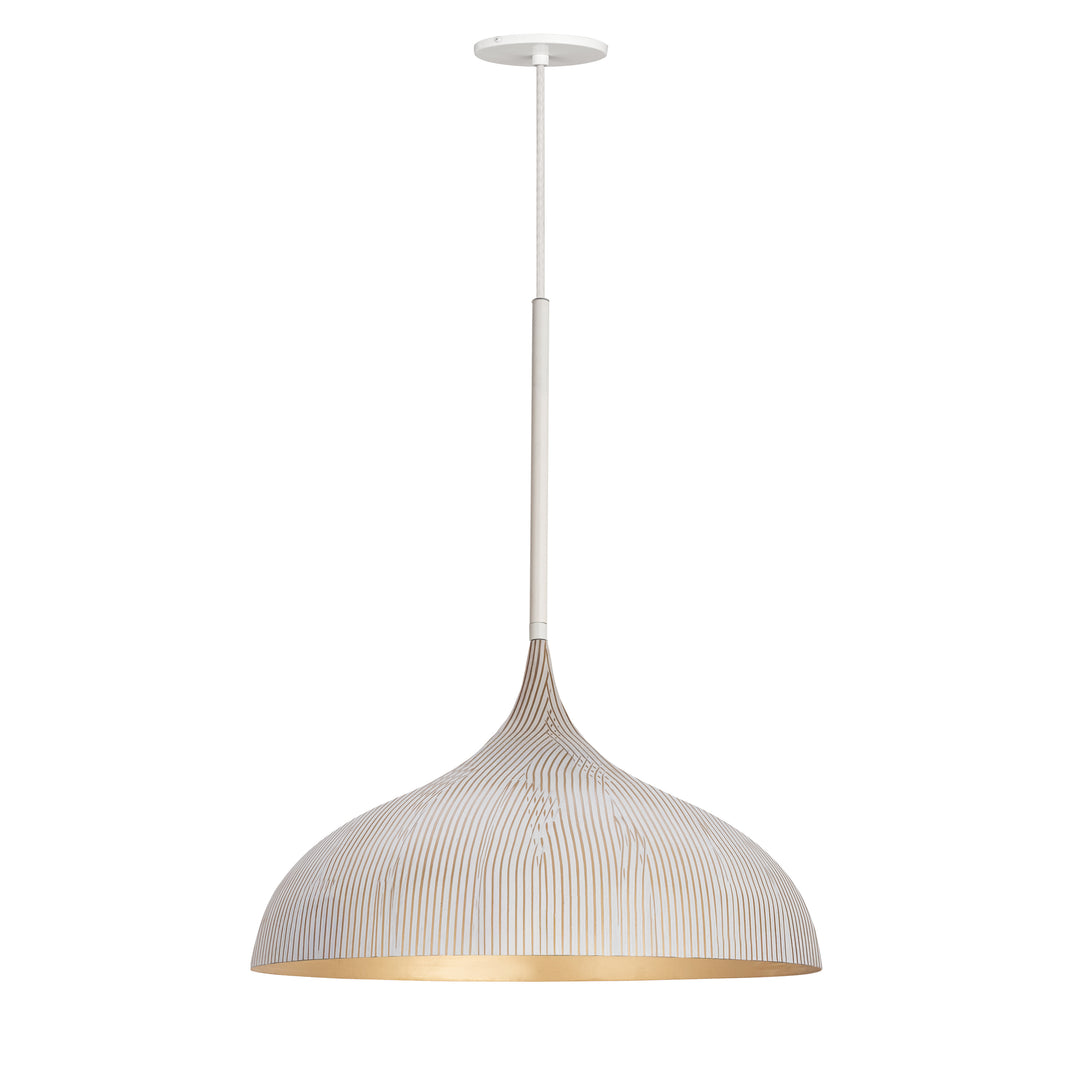 Fleur Large 1-Light Pendant White / Gold