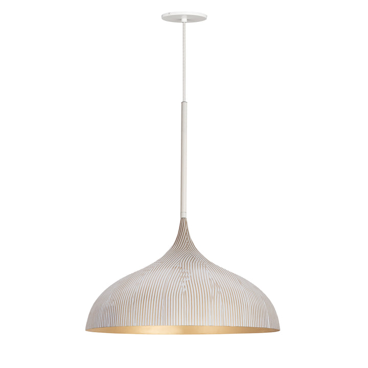 Fleur Large 1-Light Pendant White / Gold