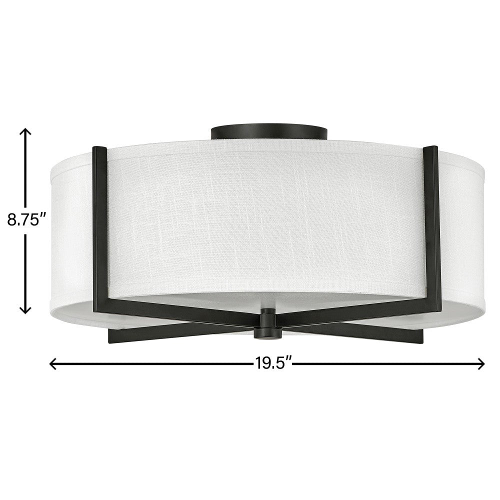 Axis Off White Semi-Flush Mount