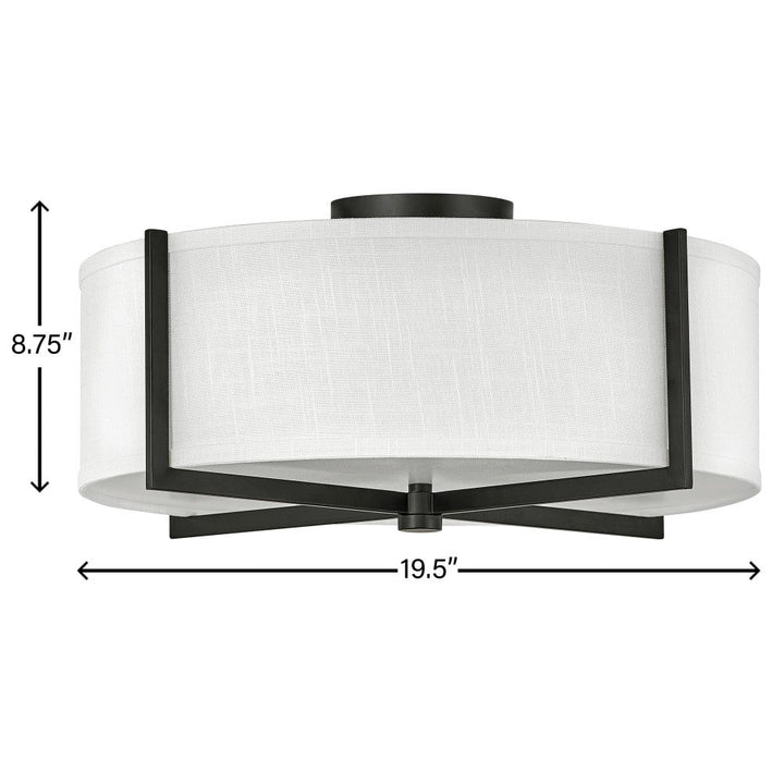 Axis Off White Semi-Flush Mount