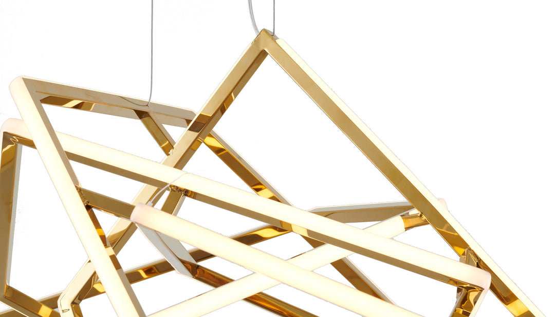 Stainless Steel LED Chandelier with Acrylic Diffusers by Bethel - view 13
