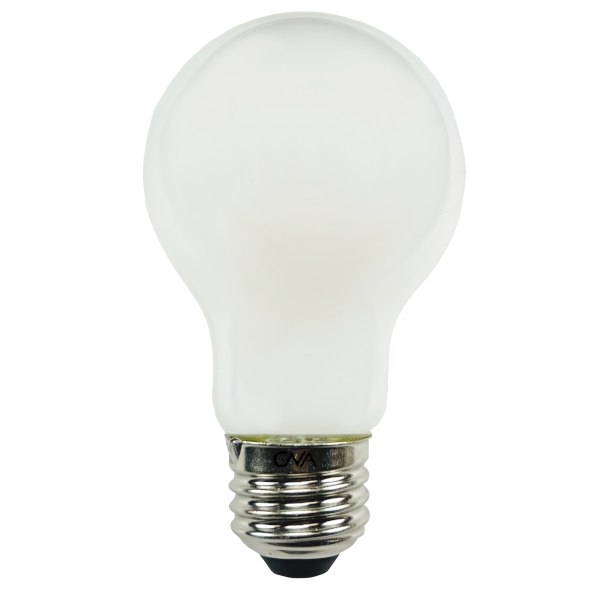 LED 7.6W A19 - Milky / Opaque Bulb - Dimmable by CNA Lighting