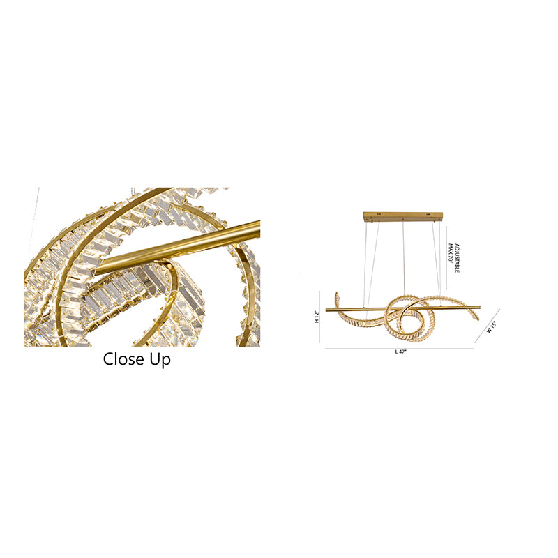 Crystal Chandelier (GL452) by Bethel - view 4