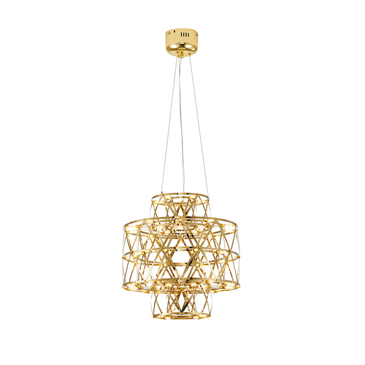 Three Tier Chandelier with Hardware &amp; Fixed LED Star Light