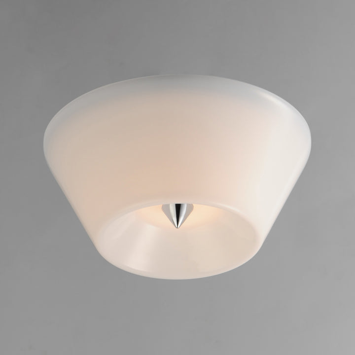 Tack LED Flush Mount White / Polished Chrome alternate view