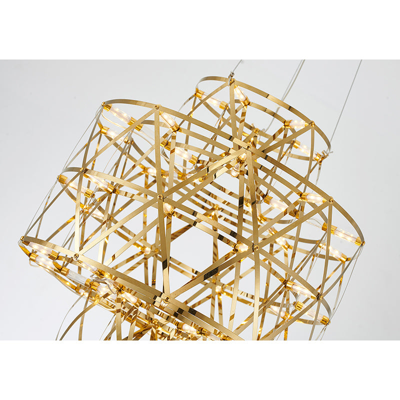 Three Tier Chandelier with Hardware &amp; Fixed LED Star Light