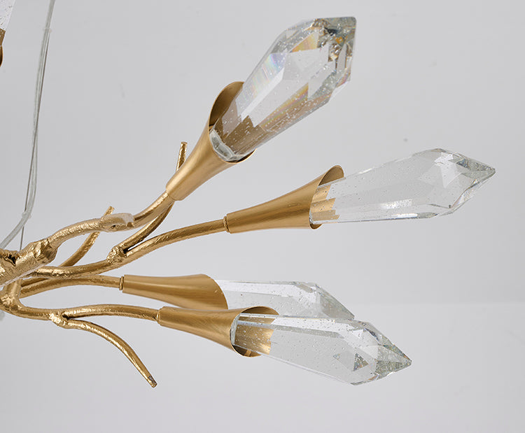 Gold Crystal Chandelier (IMC53) by Bethel - view 4